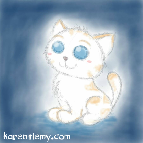 cat karen tiemy cute animal drawing kawaii illustration cartoon digital sketches 2